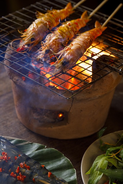 Gegrillte Garnelen